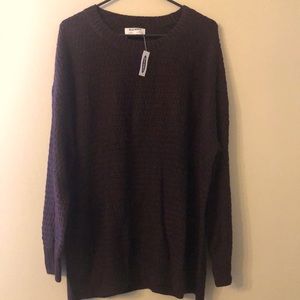 *** 2/$15**** Dark Purple/burgundy NWT XL Tunic sweater